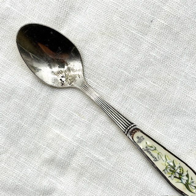 Ложка кофейная Royal Albert 12 месяцев Январь 12 см Англия 