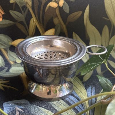 Ситечко для чая на подставке 8 см серебрение