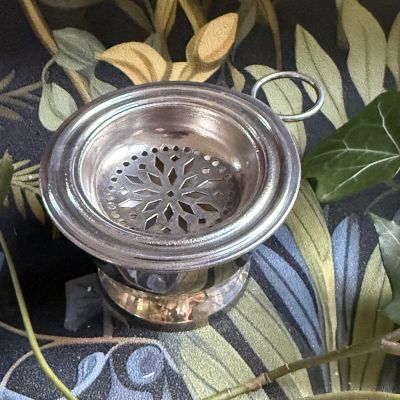 Ситечко для чая на подставке 8 см серебрение