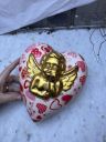 Декор Сердце ангел 20 см керамика Дания