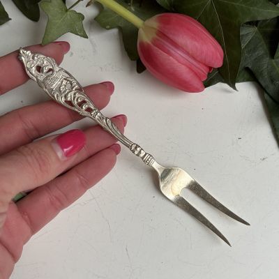 Вилка двузубец Gero 15 см серебрение 90 Голландия