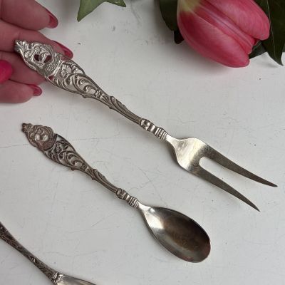 Вилка двузубец Gero 15 см серебрение 90 Голландия