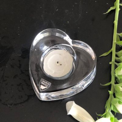 Подсвечник 9 см Сердце Orrefors хрусталь Швеция