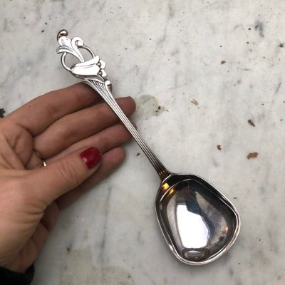 Ложка сервировочная мельхиор 18 см