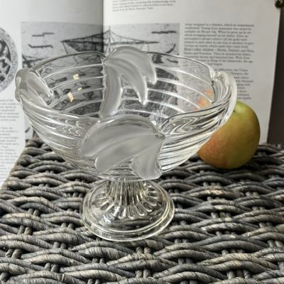 Конфетница на ножке 12 см хрустальное стекло Германия