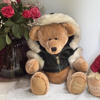 Мягкая игрушка Harrods Christmas Teddy Bear 2001 Scott 34 см Англия