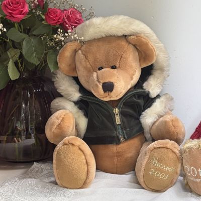 Мягкая игрушка Harrods Christmas Teddy Bear 2001 Scott 34 см Англия