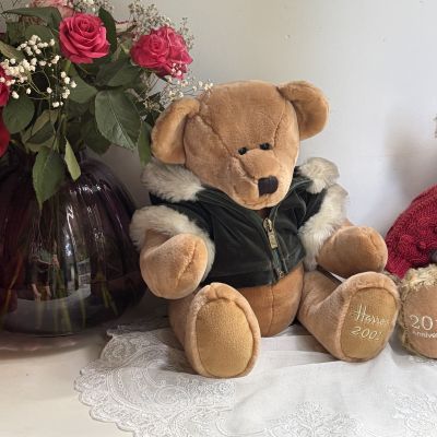 Мягкая игрушка Harrods Christmas Teddy Bear 2001 Scott 34 см Англия