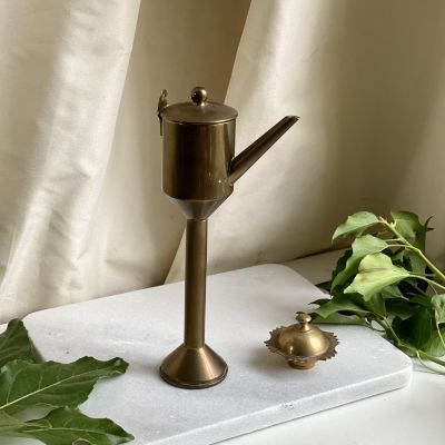 Аромалампа подсвечник 22 см латунь