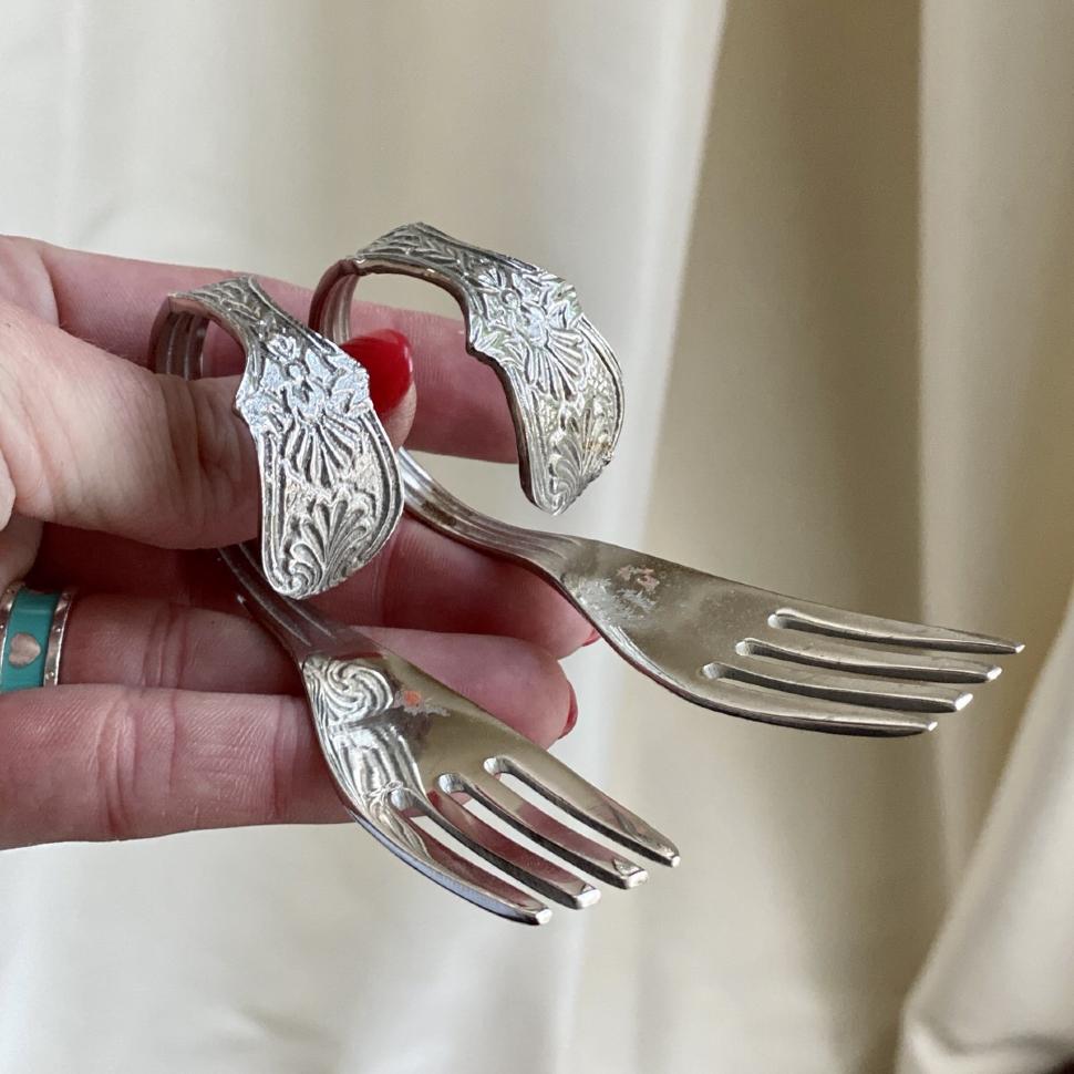 Вилка Амьюз-буш 10 см мельхиор