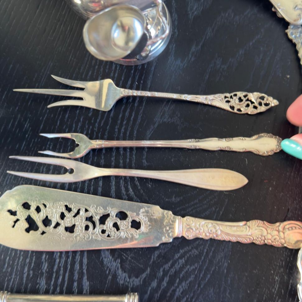 Вилка двузубец Rogers 15 см серебрение 