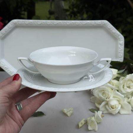 Бульонная пара Rosenthal Maria Classic Rose белый 300 мл Германия