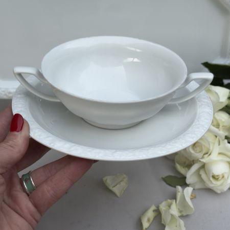 Бульонная пара Rosenthal Maria Classic Rose белый 300 мл Германия