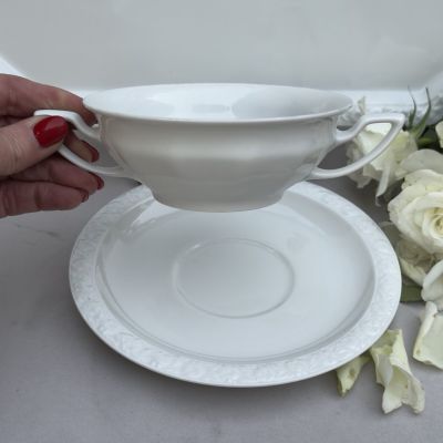 Бульонная пара Rosenthal Maria Classic Rose белый 300 мл Германия