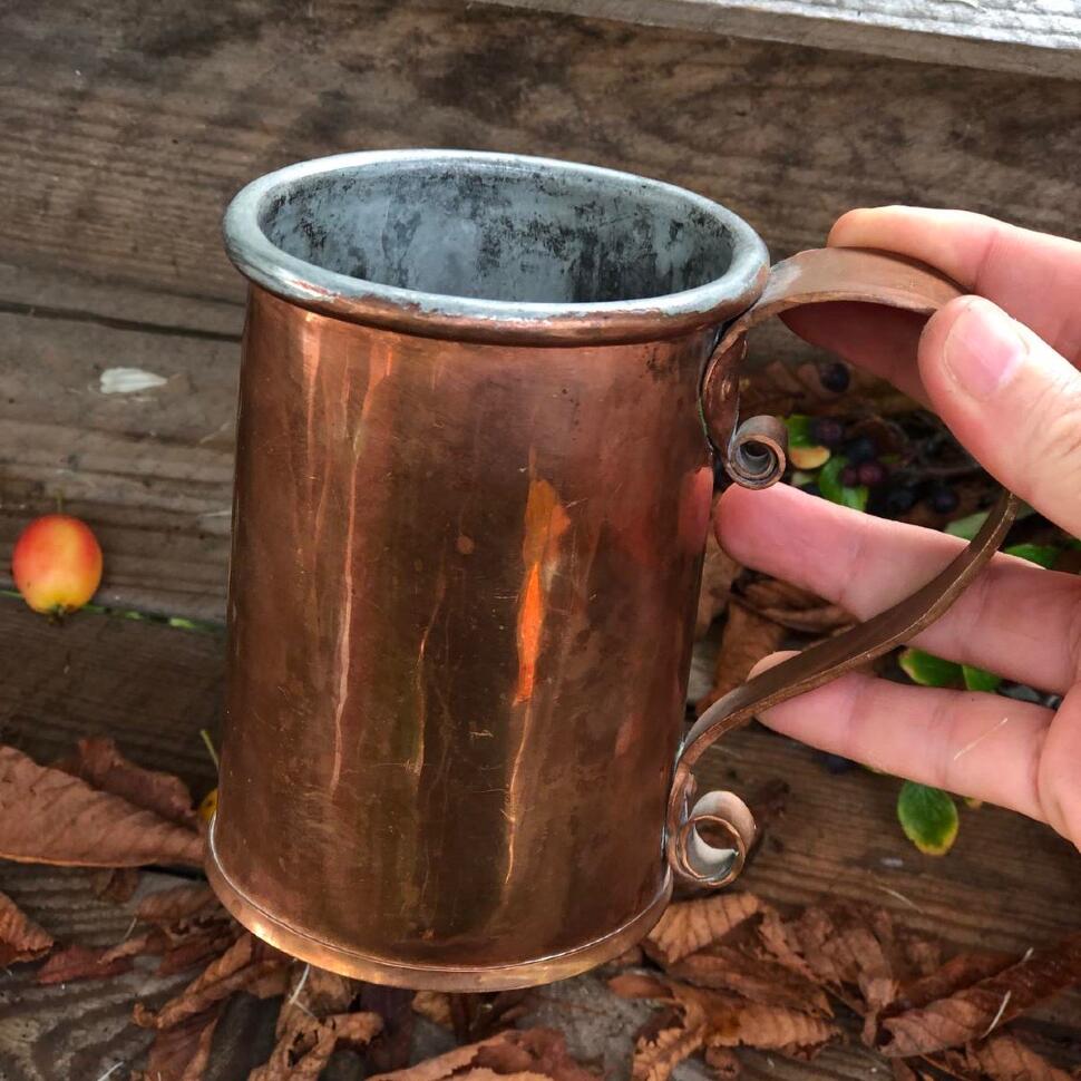 Кружка 600 мл медь