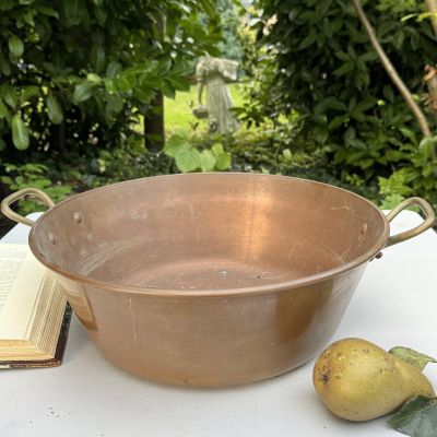 Таз для варенья 37 см медь латунь