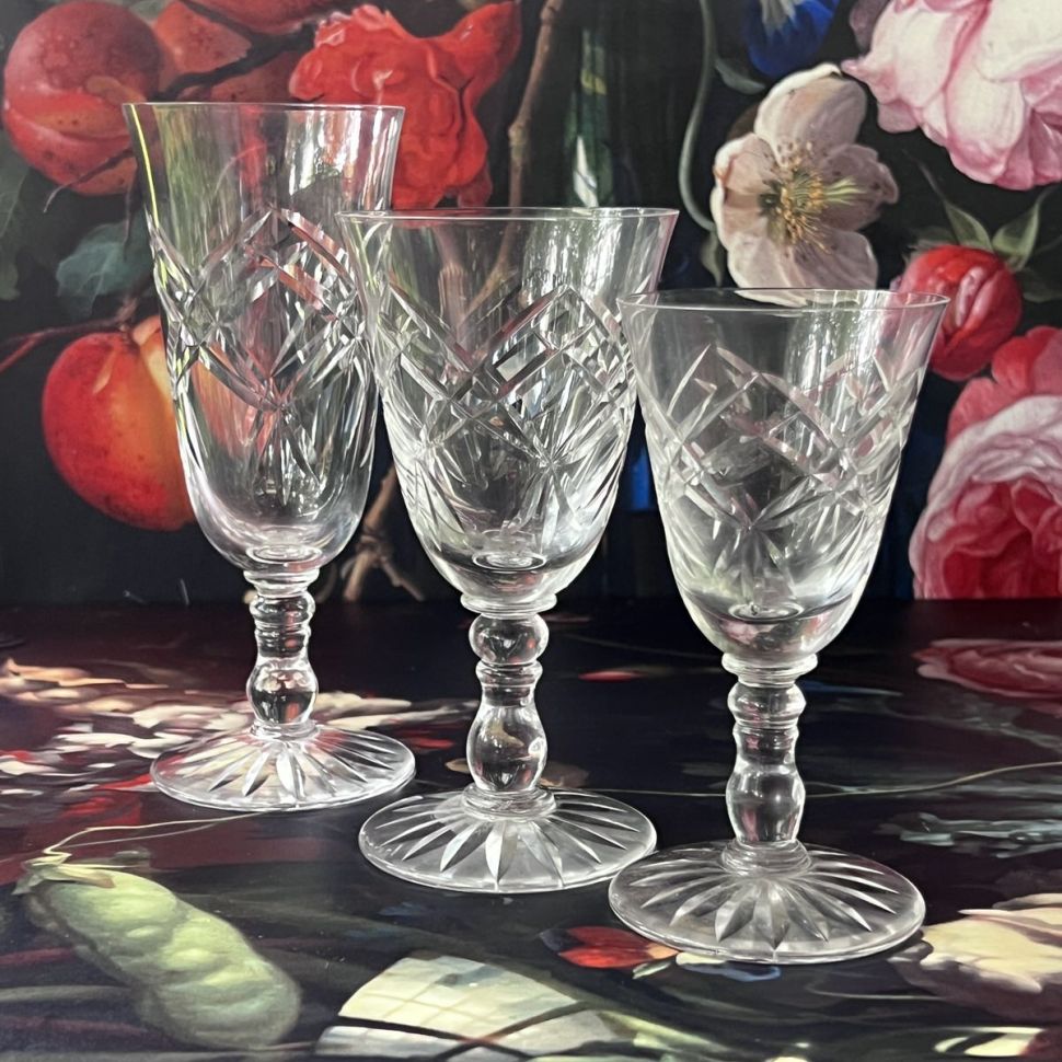 Бокал с гранями 220 мл хрусталь Франция