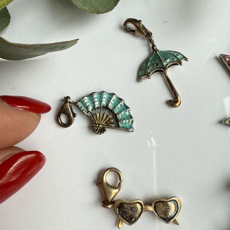Подвеска шарм Веер 2 см в стиле Thomas Sabo 925 