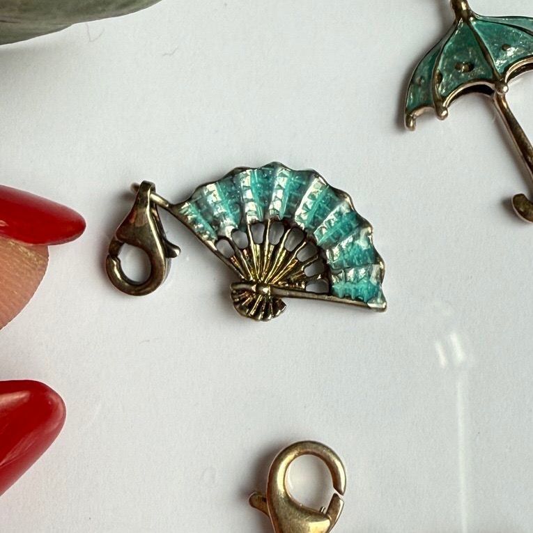 Подвеска шарм Веер 2 см в стиле Thomas Sabo 925 