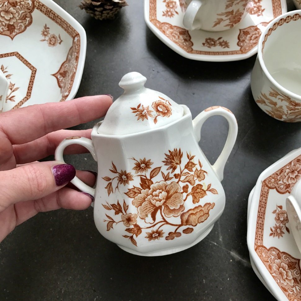 Сахарница Old Pekin Royal Staffordshire