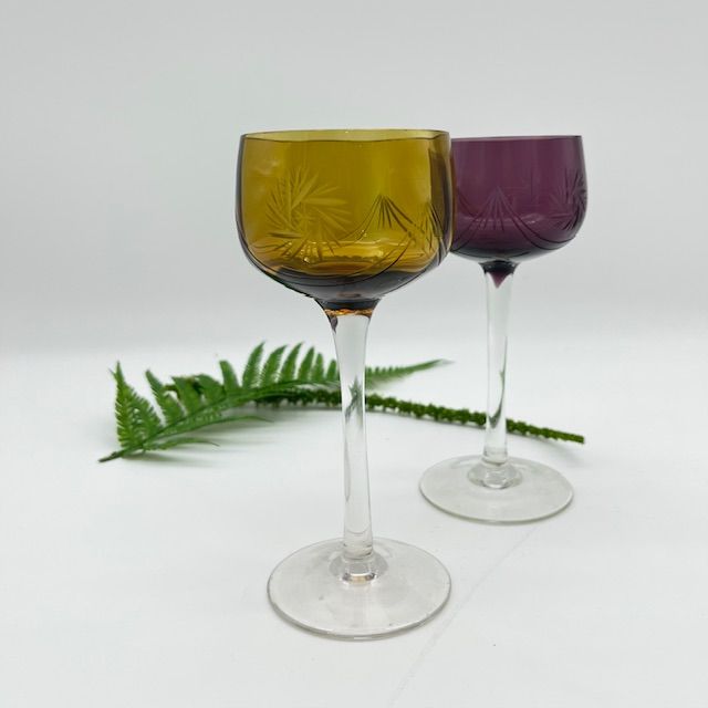 Бокалы набор 2 шт накладной хрусталь 160 мл Германия