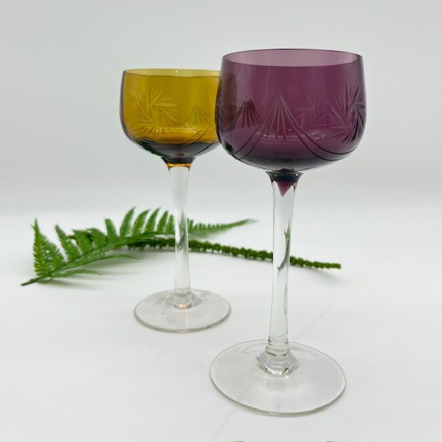 Бокалы набор 2 шт накладной хрусталь 160 мл Германия