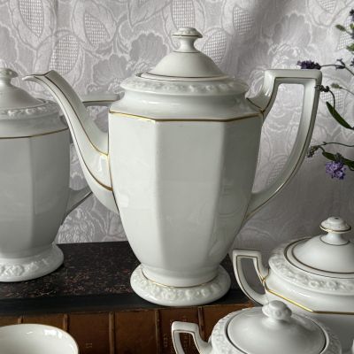 Чайник Ph.Rosenthal Maria с золотой каймой 1,8 л Германия 1927 г   