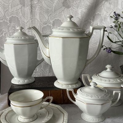 Чайник Ph.Rosenthal Maria с золотой каймой 1,8 л Германия 1927 г   