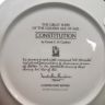 Тарелка Franklin Mint Constitution by Derek G.M.Gardner 23 см  