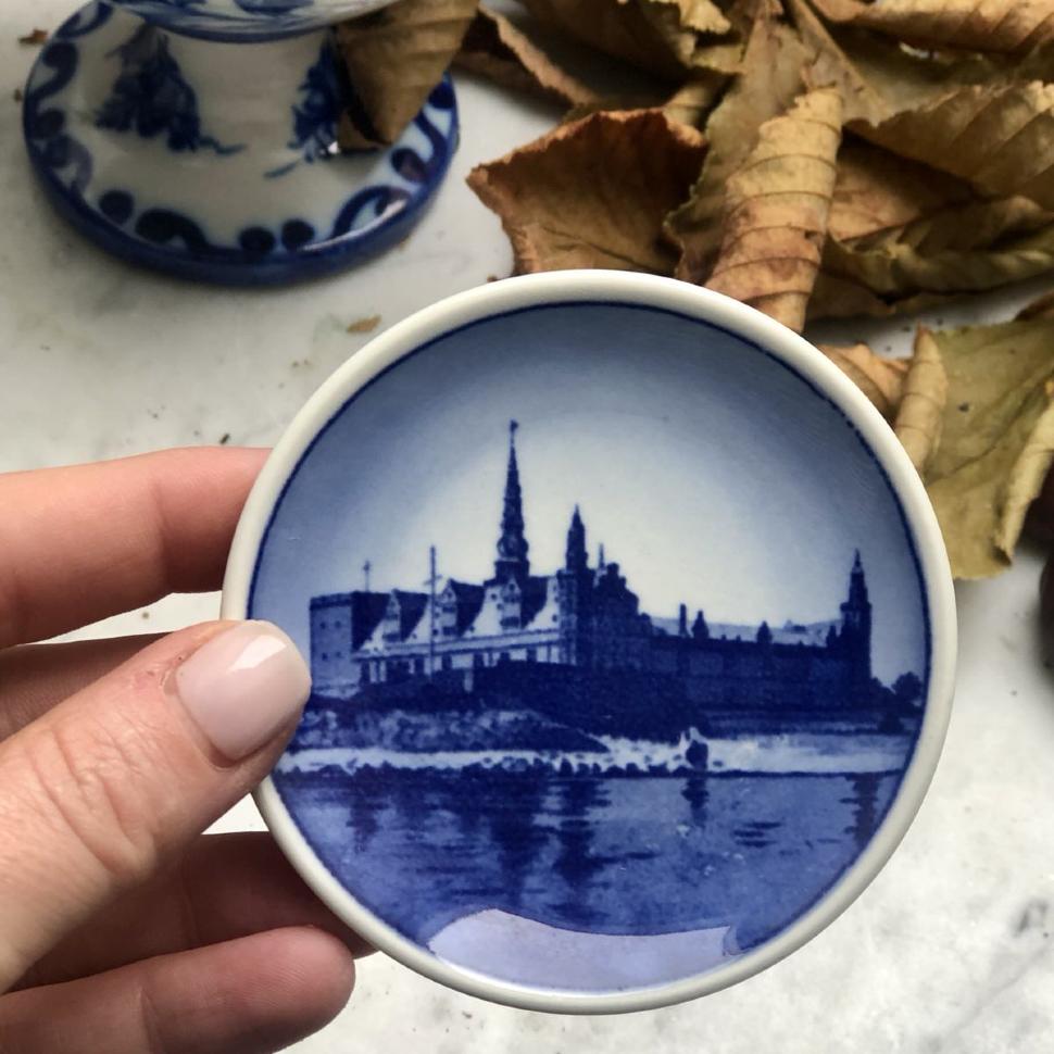 Блюдце Royal Copenhagen Замок Кронборг