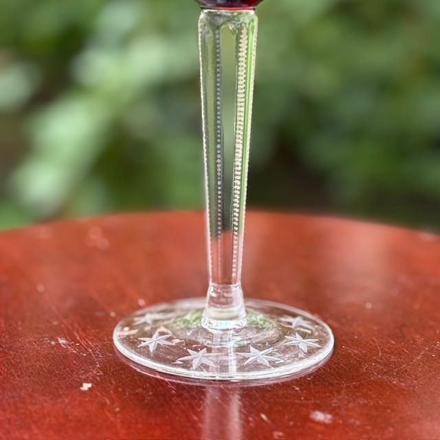 Бокал красный 200 мл накладной хрусталь Германия 