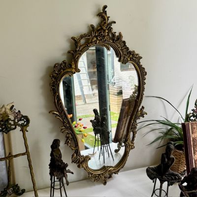 Зеркало над консолью 72 см бронза