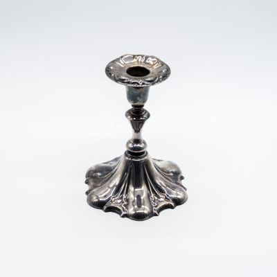 Большой подсвечник мельхиор лилия