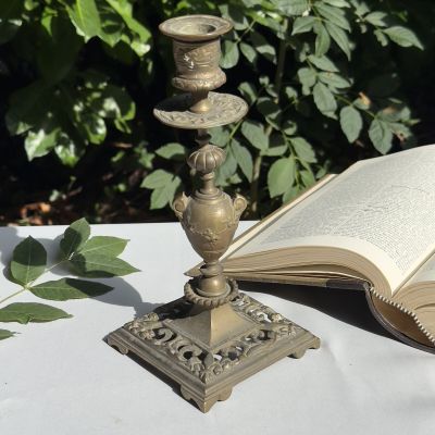 Подсвечник 24 см бронза Франция 19 век