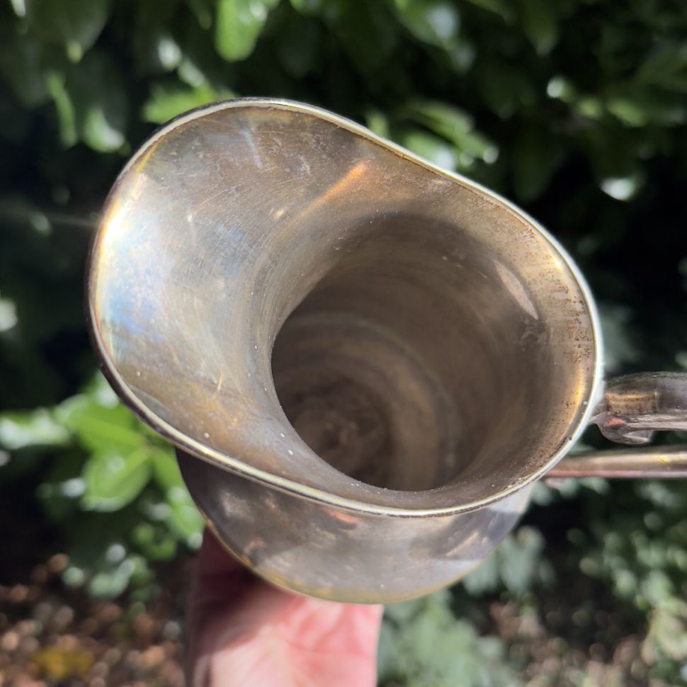 Кувшин 1 л латунь серебрение Франция  