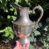 Кувшин 1 л латунь серебрение Франция  
