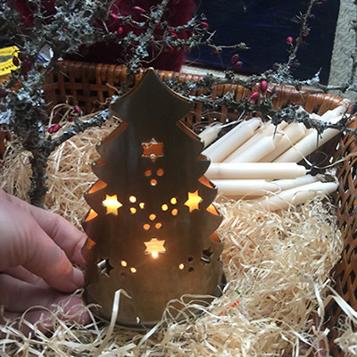 Подсвечник для греющей свечи Елка