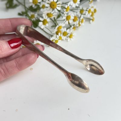 Щипцы для льда и сахара 12 см мельхиор 