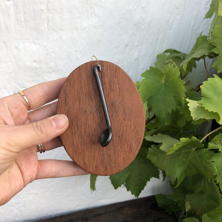 Декоративный подвес Ложечка 11 см дерево металл