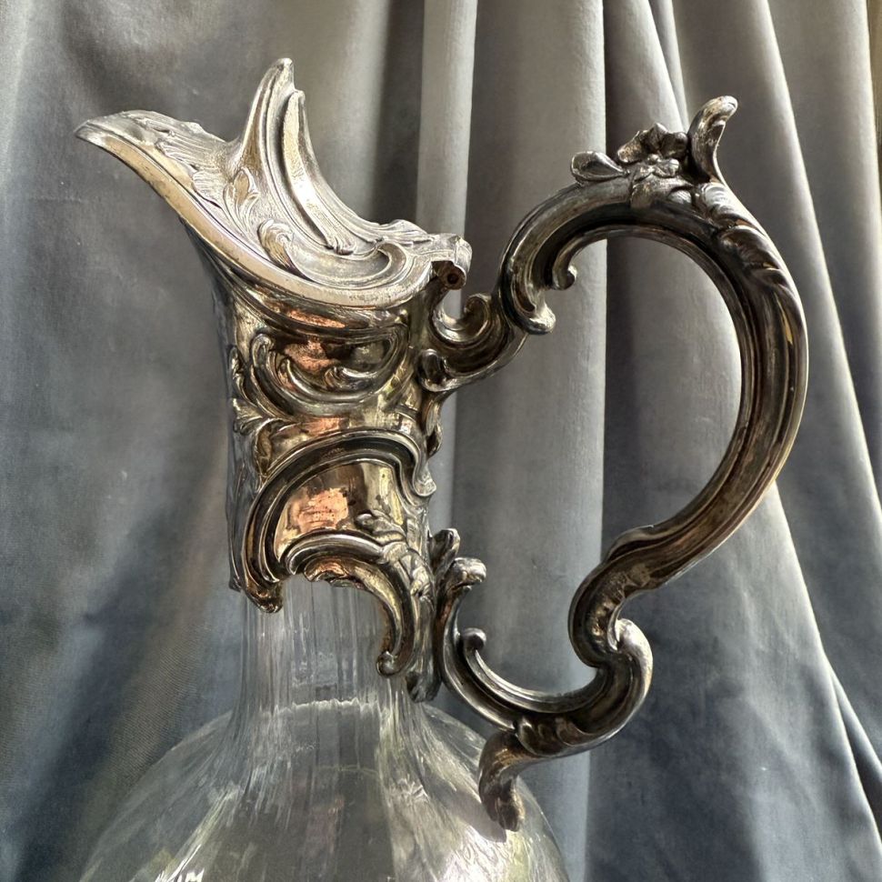 Графин для вина серебрение Франция