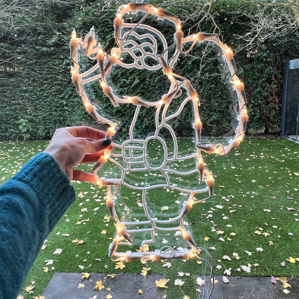 Декор на окно электрический Santa Klaus 43 см