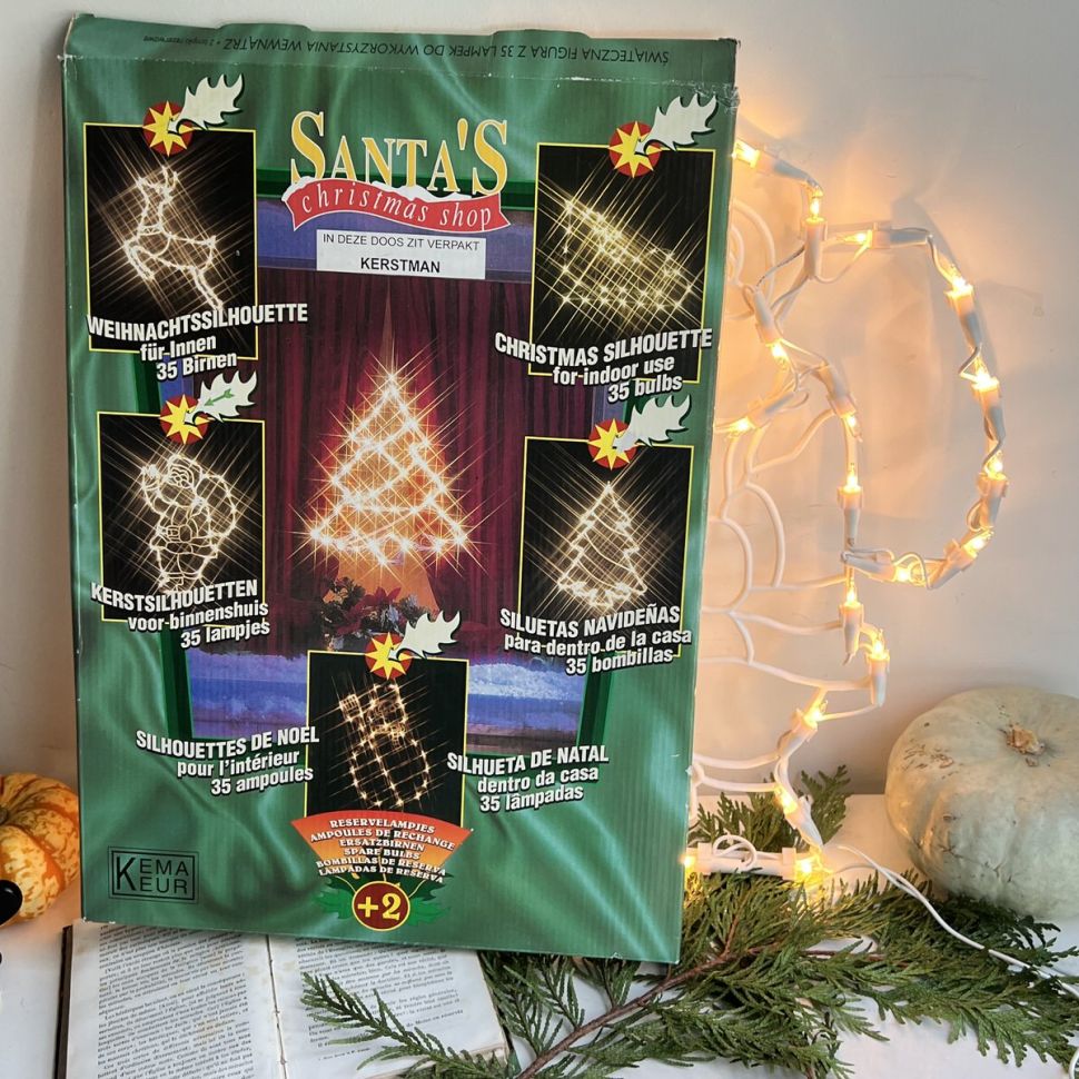 Декор на окно электрический Santa Klaus 43 см