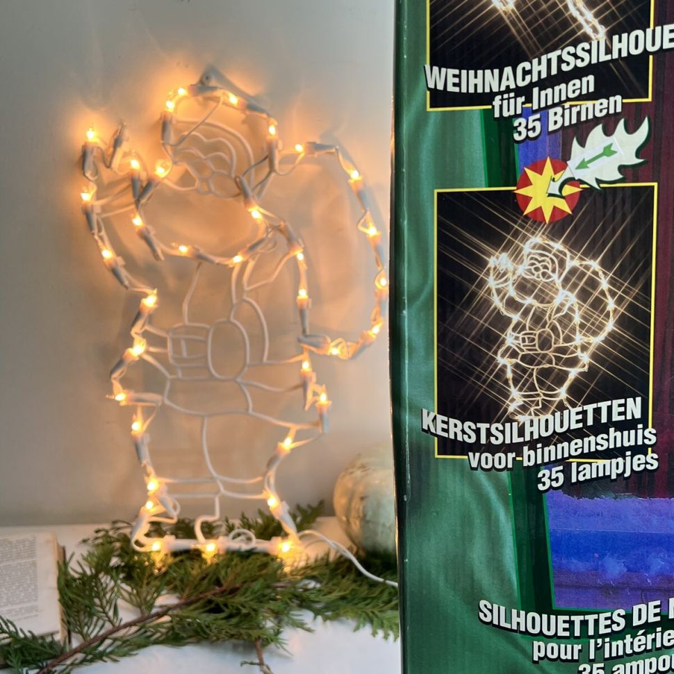 Декор на окно электрический Santa Klaus 43 см