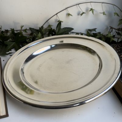 Блюдо поднос WICKEMANN 35 см серебрение Бельгия 