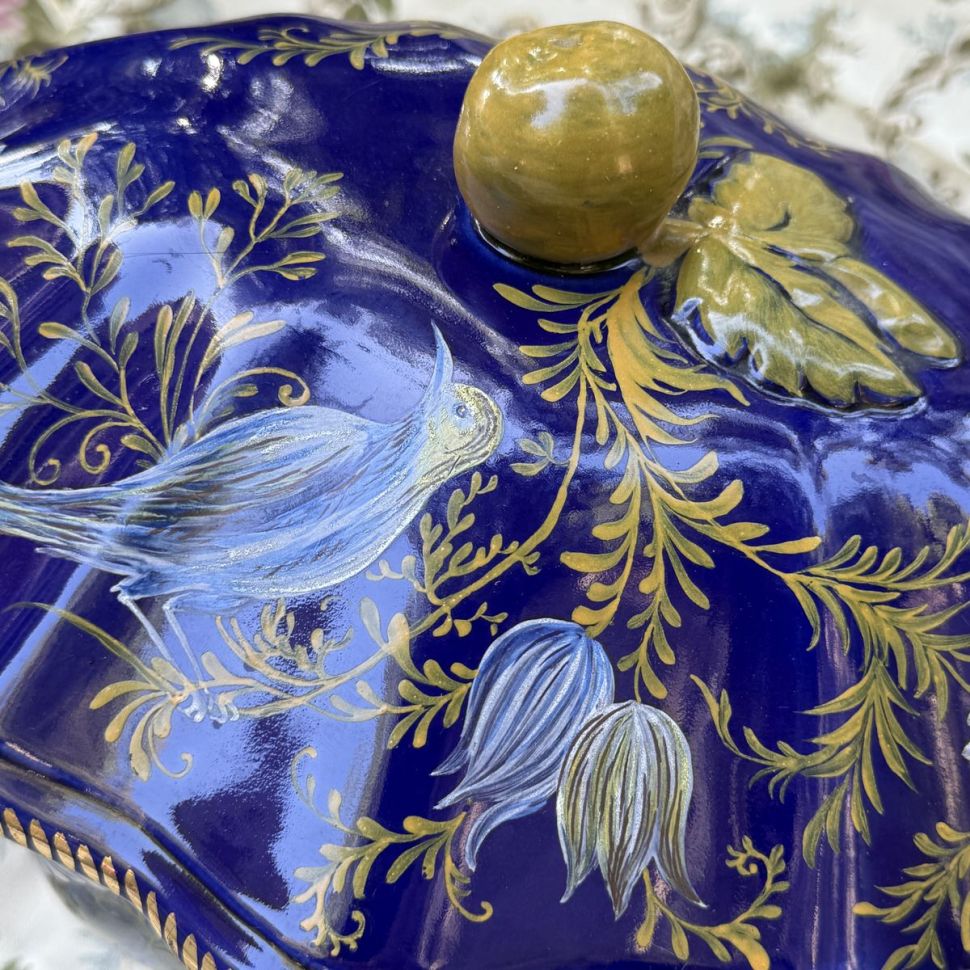 Супница террин 2,5 л фарфор Франция ручная роспись