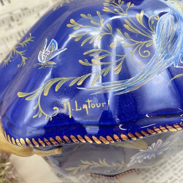 Супница террин 2,5 л фарфор Франция ручная роспись