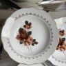 Тарелка глубокая Sarreguemines Розы 24 см Франция