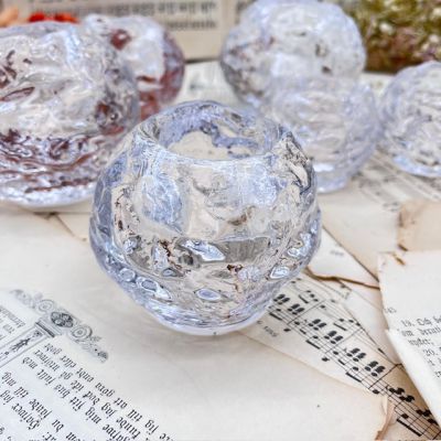 Подсвечник Kosta Boda Снежок средний 8 см хрусталь Швеция