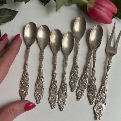 Ложка кофейная Gero 12 см серебрение 90 Голландия