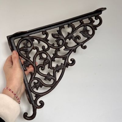 Консоль чугунная большая коричневая 36 см